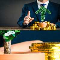 عکس مفهومی با کیفیت پول و سود در استارتاپ - گرافیک با طعم تربچه