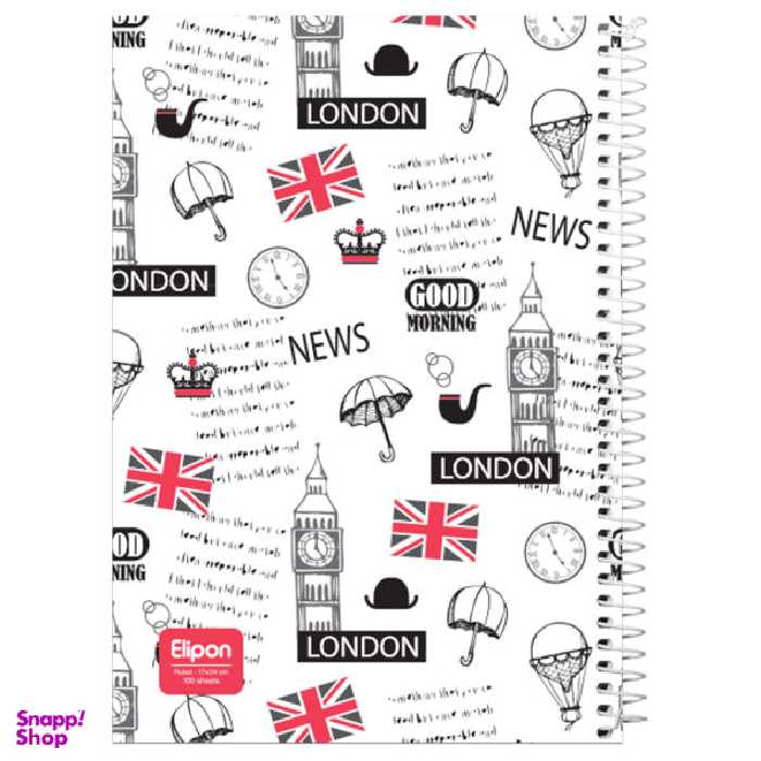 دفتر مشق 100 برگ الیپون کد 2421293