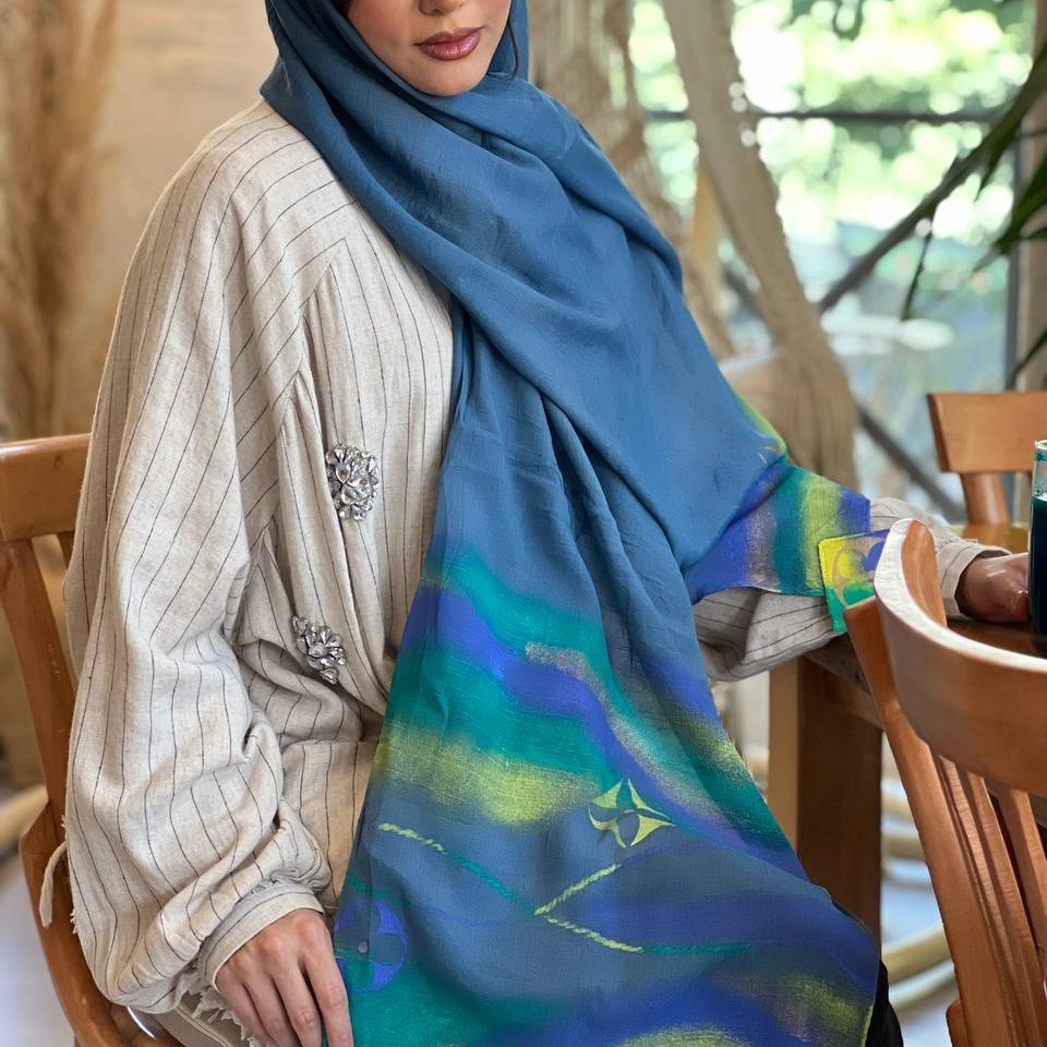شال نخی مزونی7 کد 204128