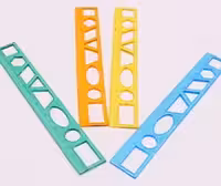 خط کش شابلون دار ژله ای