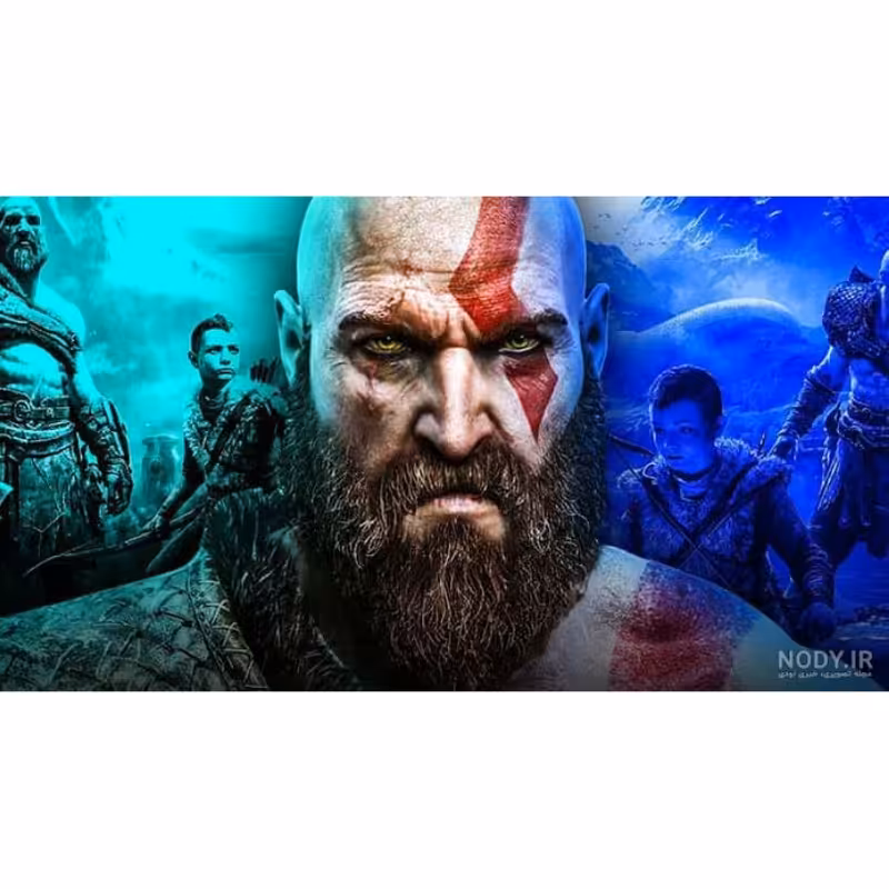 برچسب پلی استیشن 2 اسلیم طرح God of war کد P98