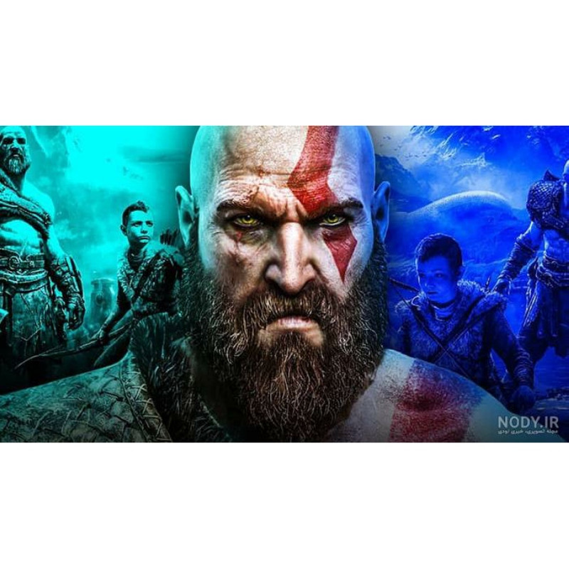 برچسب پلی استیشن 2 اسلیم طرح God of war کد P98