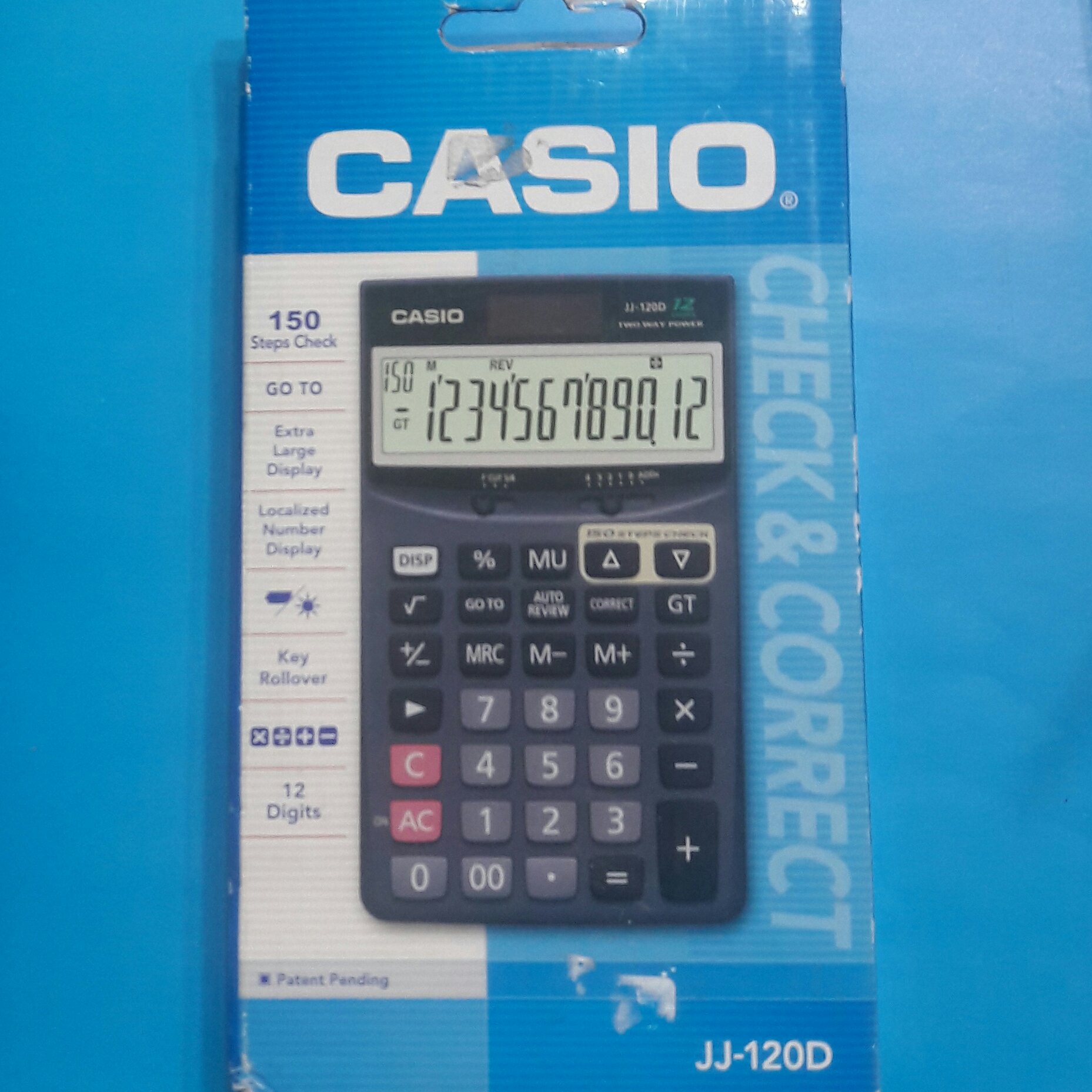 ماشین حساب کاسیو (12رقم) JJ120 خیام شمالی نوشت افزار پاکزادی