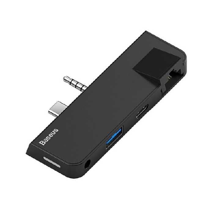 هاب 4 پورت بیسوس Baseus MultiFunctional HUB Adapter CAHUB-FG01 مناسب برای Surface Go