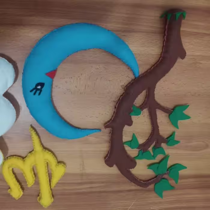 آویز نمدی درخت 