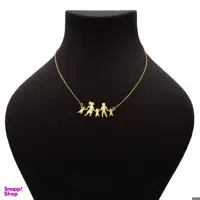 گردنبند طلا 18 عیار زنانه شمیم گلد گالری طرح خانواده کد 692M389