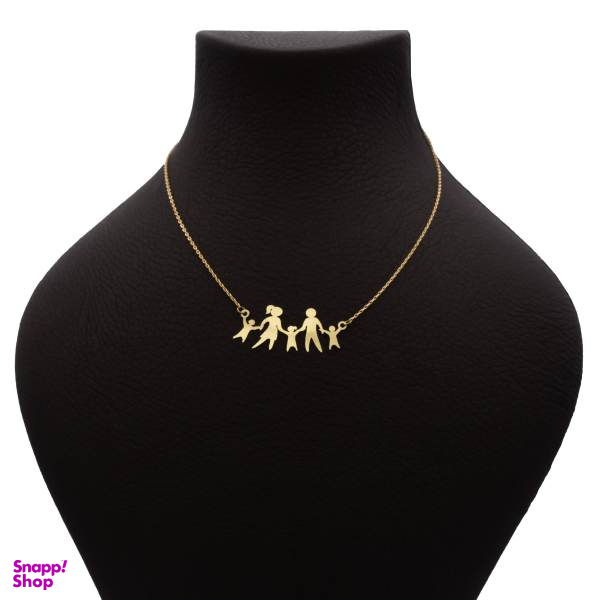 گردنبند طلا 18 عیار زنانه شمیم گلد گالری طرح خانواده کد 692M389