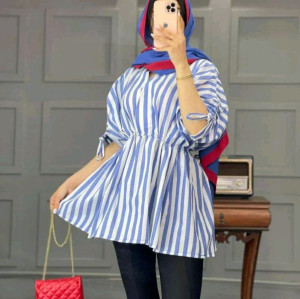 مانتو اسپرت زنانه لنین مدل عروسکی کمرکش