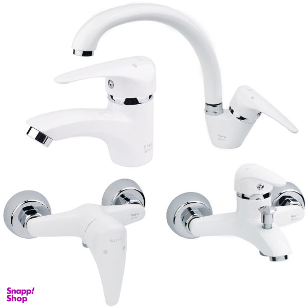 شیرآلات کسری مدل کارون مجموعه 4 عددی به همراه پک نظافت