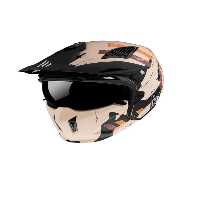کلاه کاسکت موتورسیکلت نارنجی ایمنی STREET FIGHTER SV SKULL A14 MATT ORANGE JAWS Genel Markalar