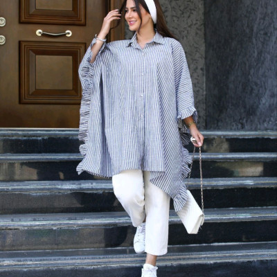پانچو زنانه لنین مدل غزل سایز بزرگ تا 60