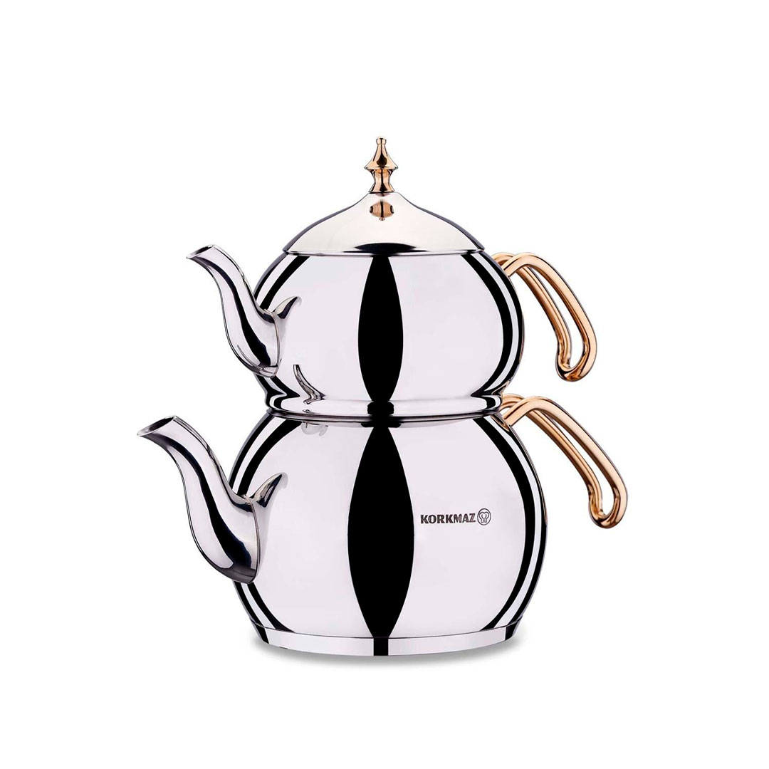 كتری قوری مدل هاندان طلایی 01-222 کرکماز | خانه سام