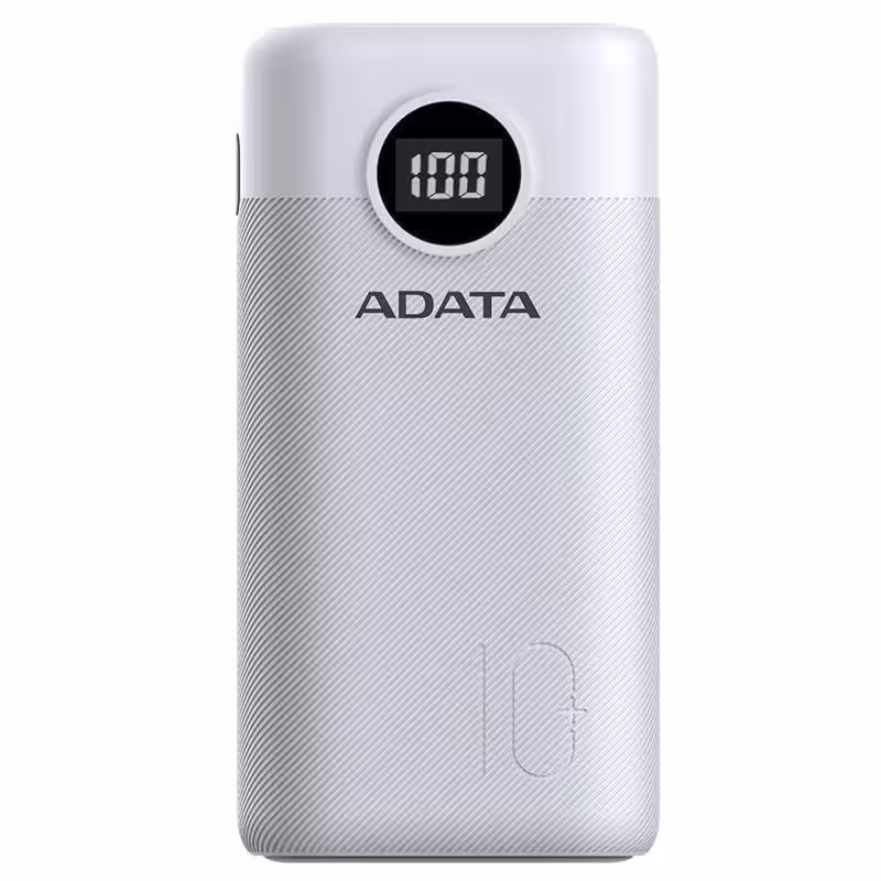 شارژر همراه ای دیتا مدل P10000QCD QC3 PD ظرفیت 10000 میلی آمپر ساعت