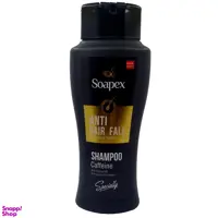 شامپو ضد ریزش مو سوپکس (Soapex) مدل Caffeine حجم 400 میلی‌لیتر