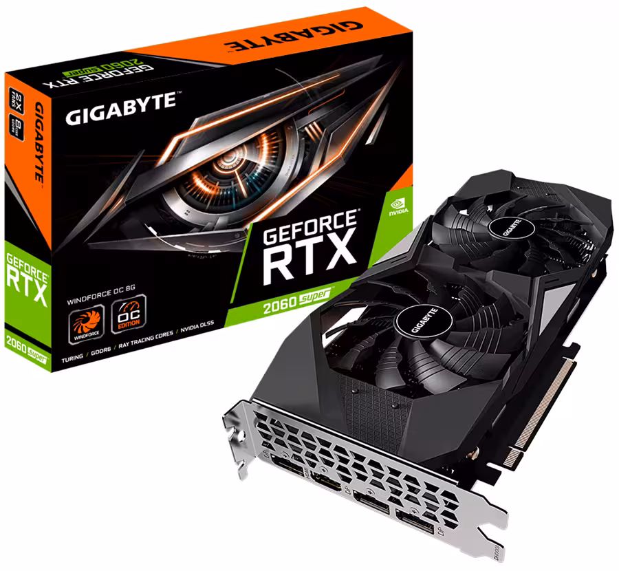 کارت گرافیک گیگابایت مدل GeForce RTX 2060 SUPER WINDFORCE OC 8G با حافظه 8 گیگابایت