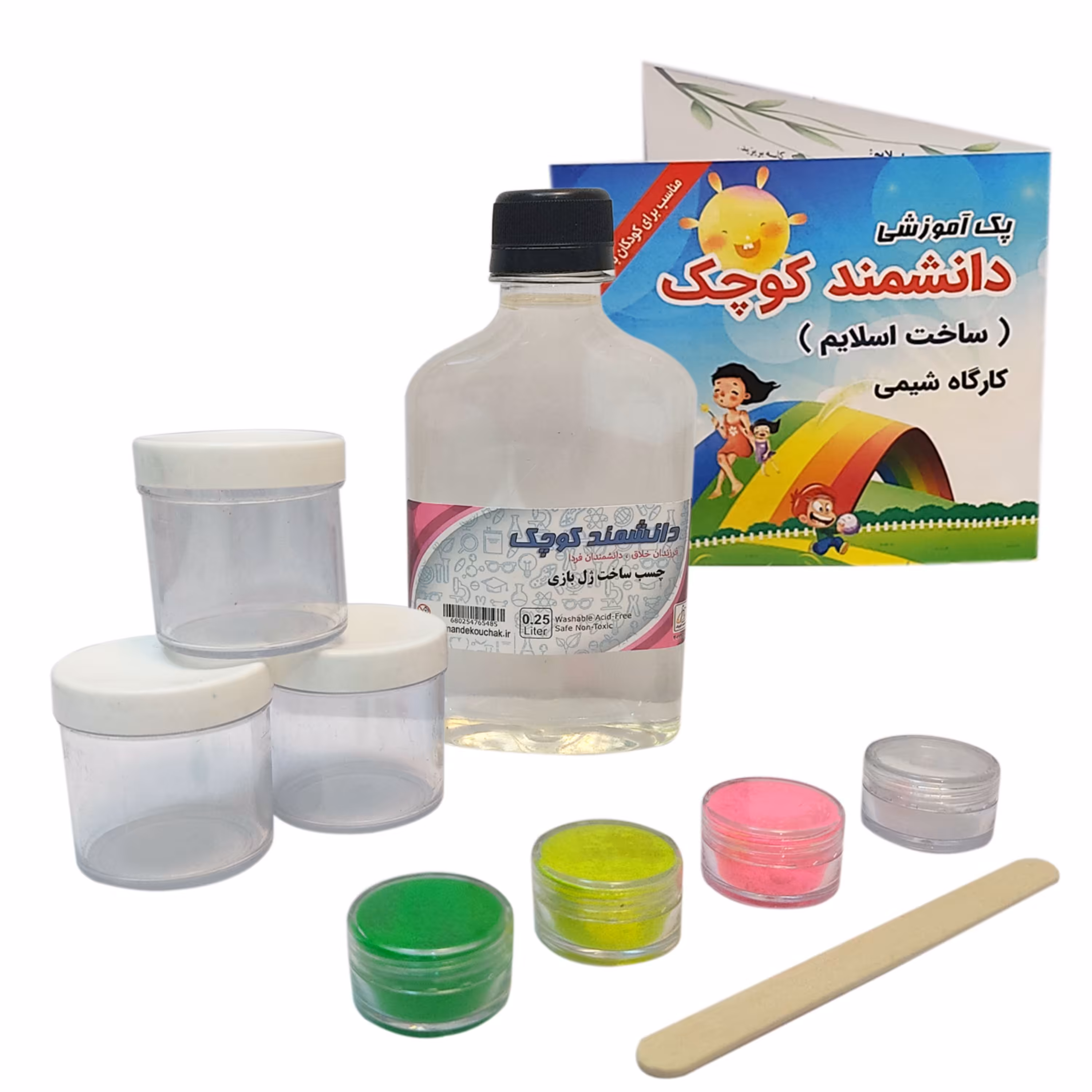 اسلایم دانشمند کوچک مدل ساختنی رنگ آمیزی PR10 - مجموعه 10 عددی