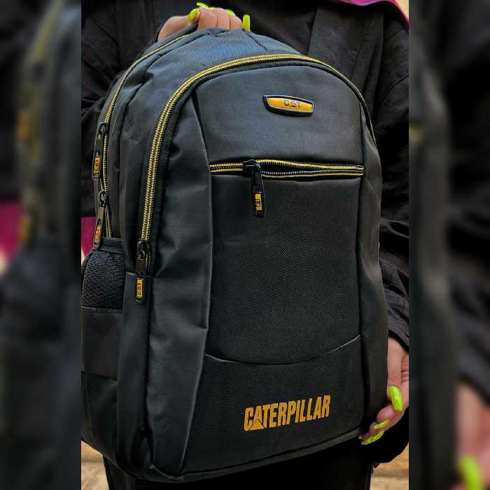 کوله پشتی کت زنانه دخترانه پسرانه کیف دوشی دستی مدرسه دانشجویی دانشجو دانشجوئی مشکی CAT شیک جادار جا دار بزرگ ضد آب