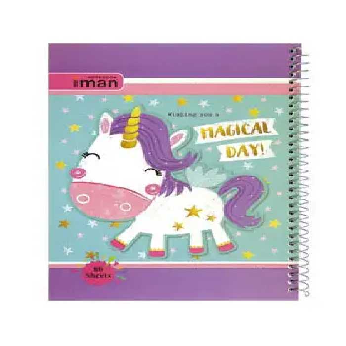 دفتر مشق 80 برگ ایمان طرح کارتونی - چی بخونم