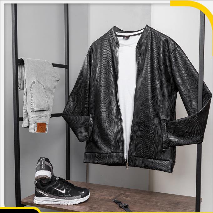 کاپشن طرح چرم مرداته