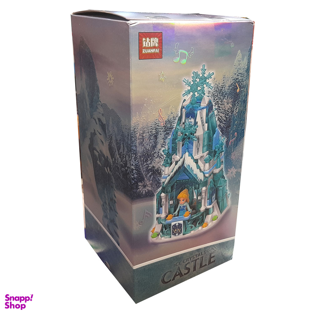 ساختنی مدل گوی موزیکال طرح قصر برفی فروزن