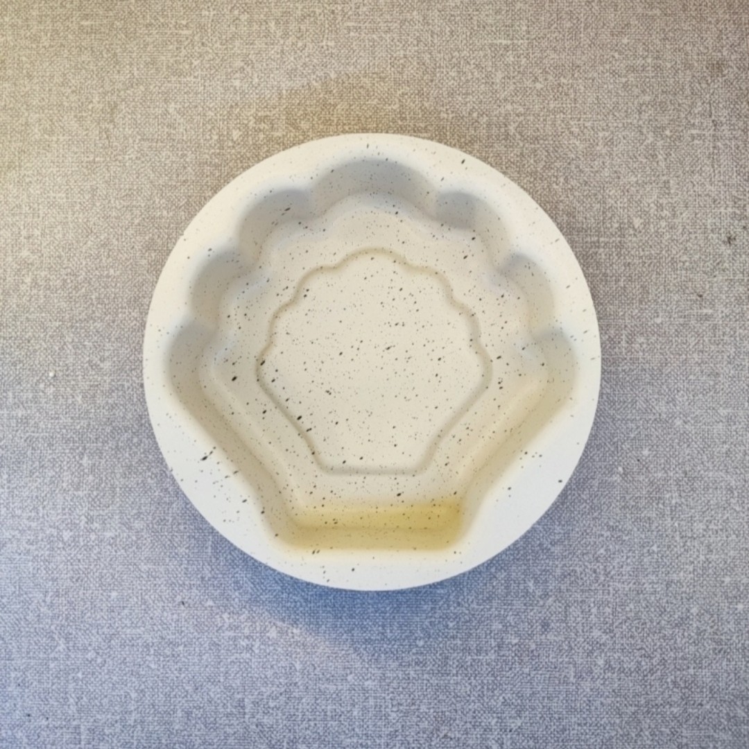 ارسال رایگان قالب ته چین (کته پز) گرانیتی درب دار یک نفره مدل صدف