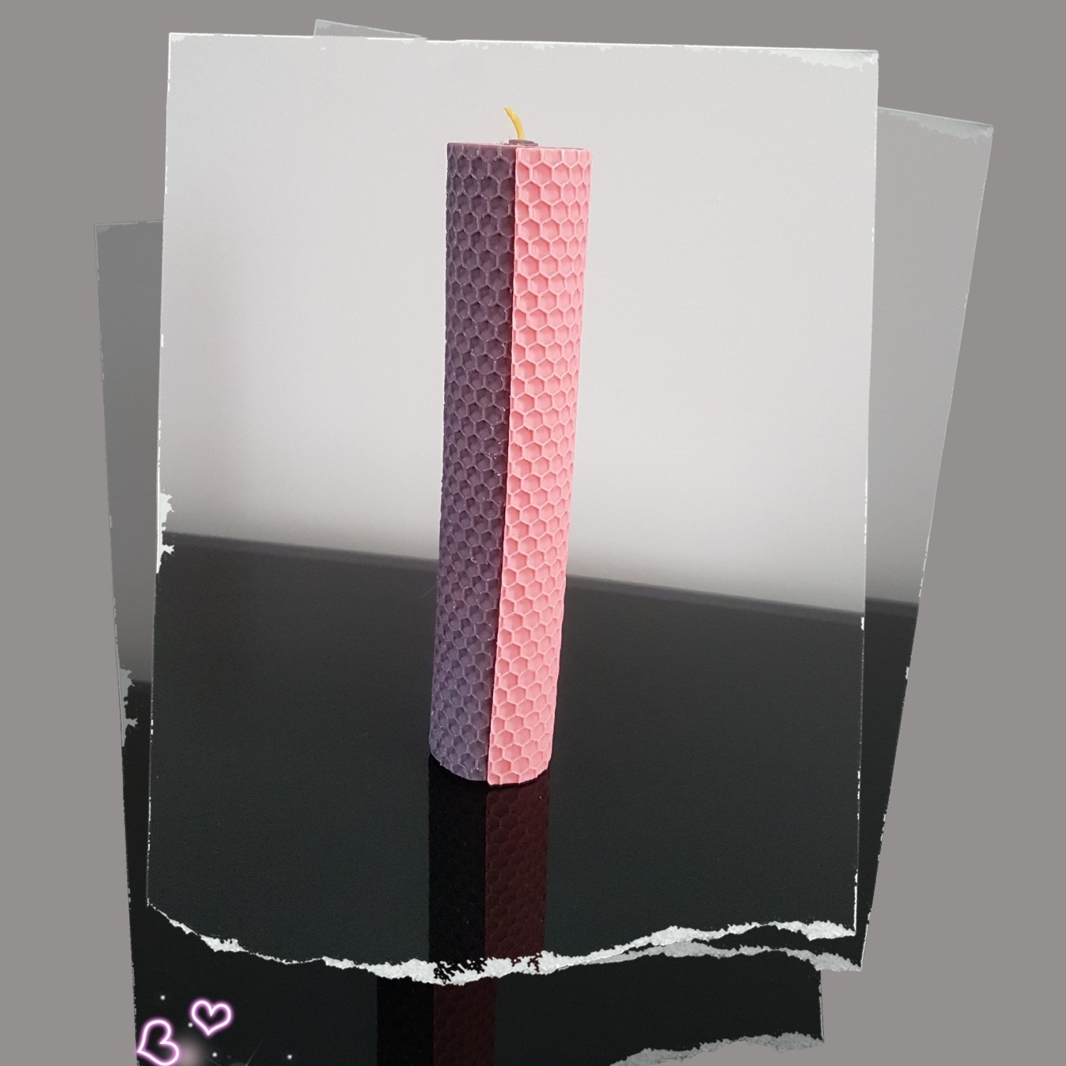 شمع موم عسلی طبیعی و ارگانیک، رنگی