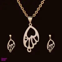 نیم ست طلا 18 عیار زنانه سانا گالری کد D9976