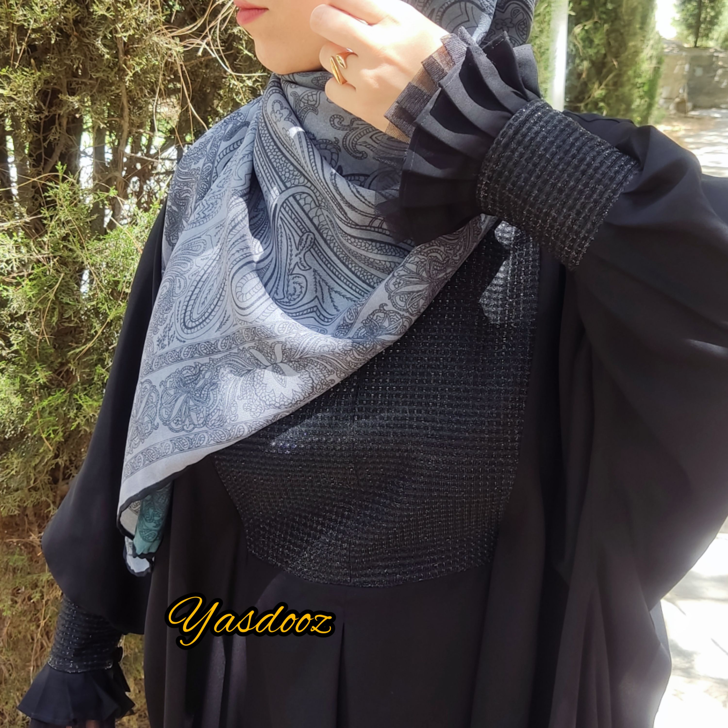 عبای زنانه مشکی مجلل 