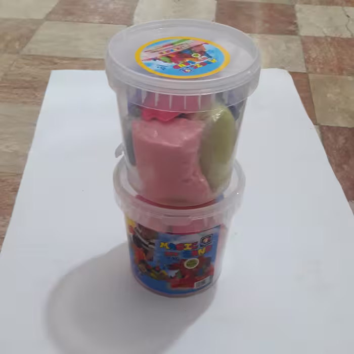 اسباببازی شن جادویی سطلی یک کیلو