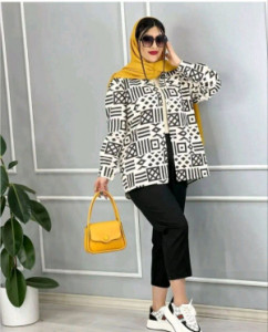 مانتو شلوار زنانه لنین وشلوارمازراتی.