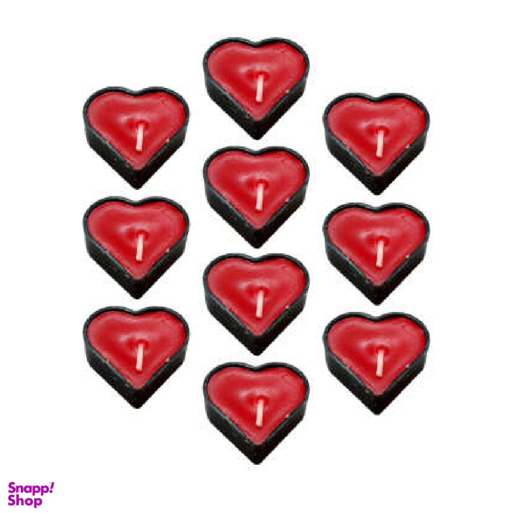 شمع وارمر طرح قلب کد RF345 بسته 10 عددی