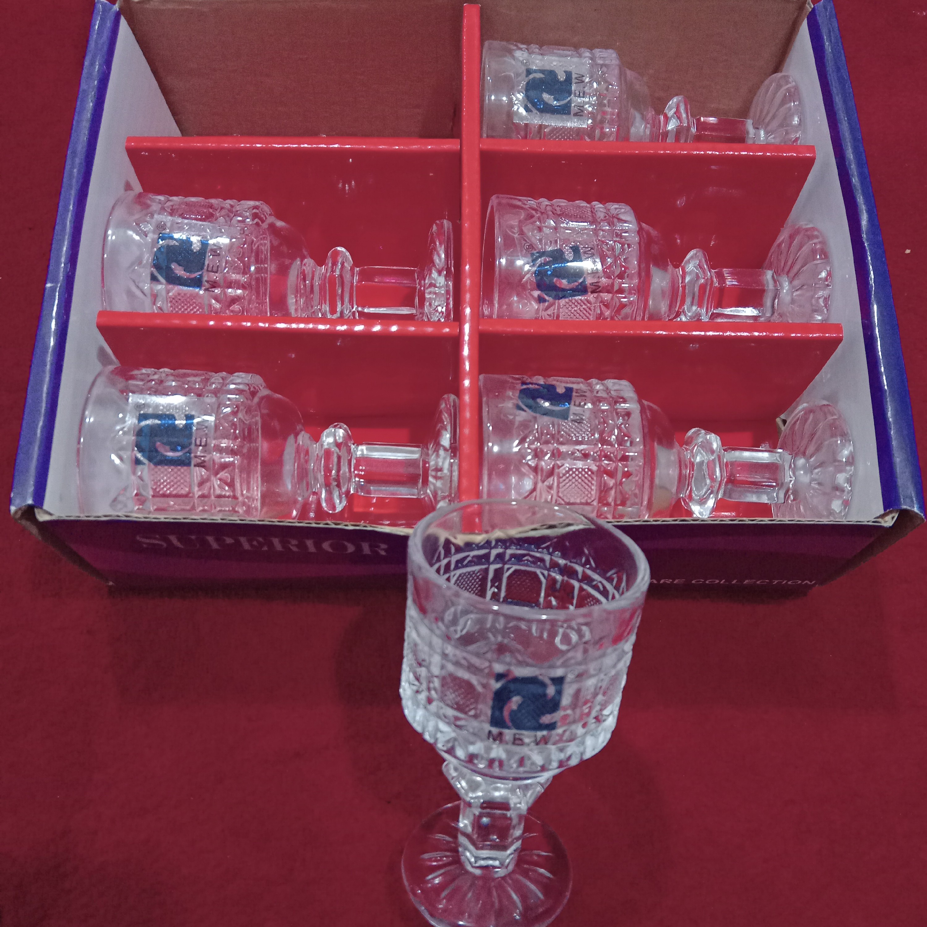 استکان کوچک پایه دار خارجی چینی درجه یک