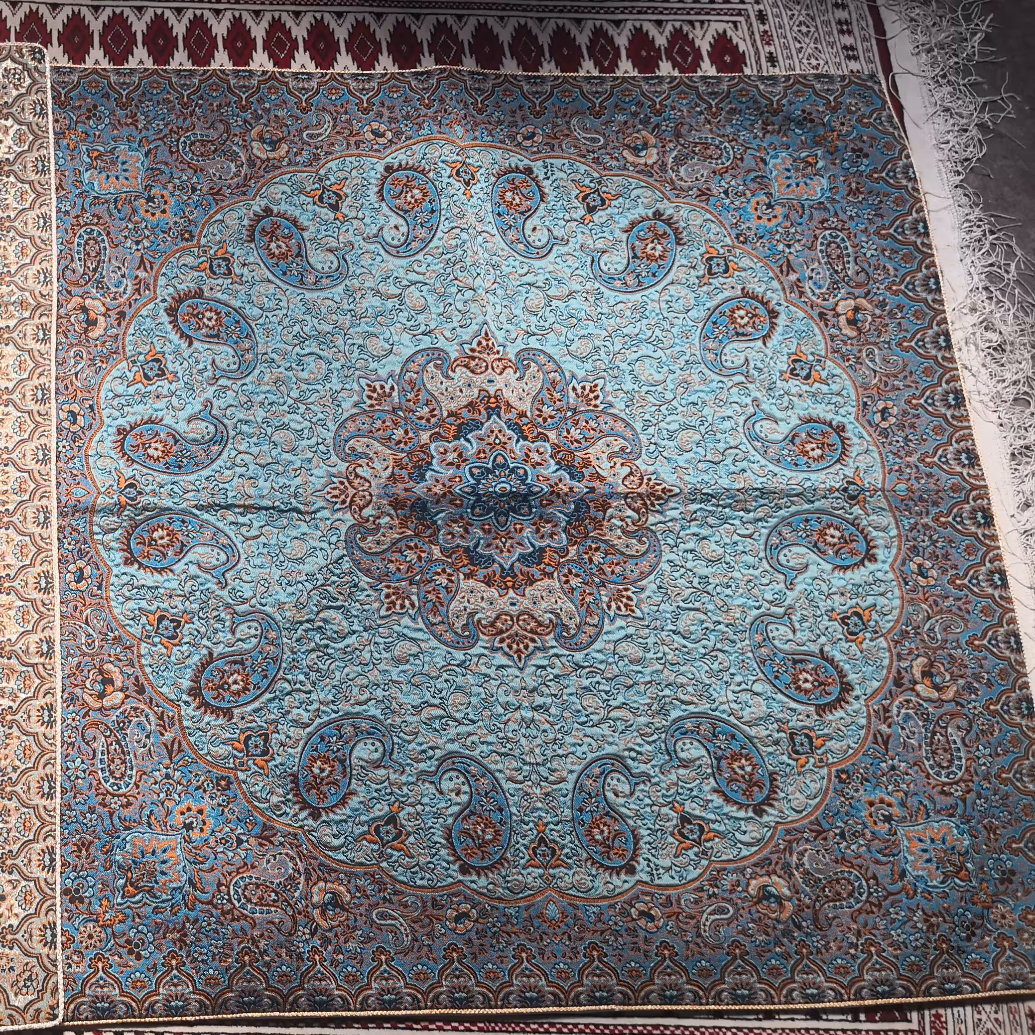 رومیزی ترمه اصیل ایرانی، ترمه یزدی