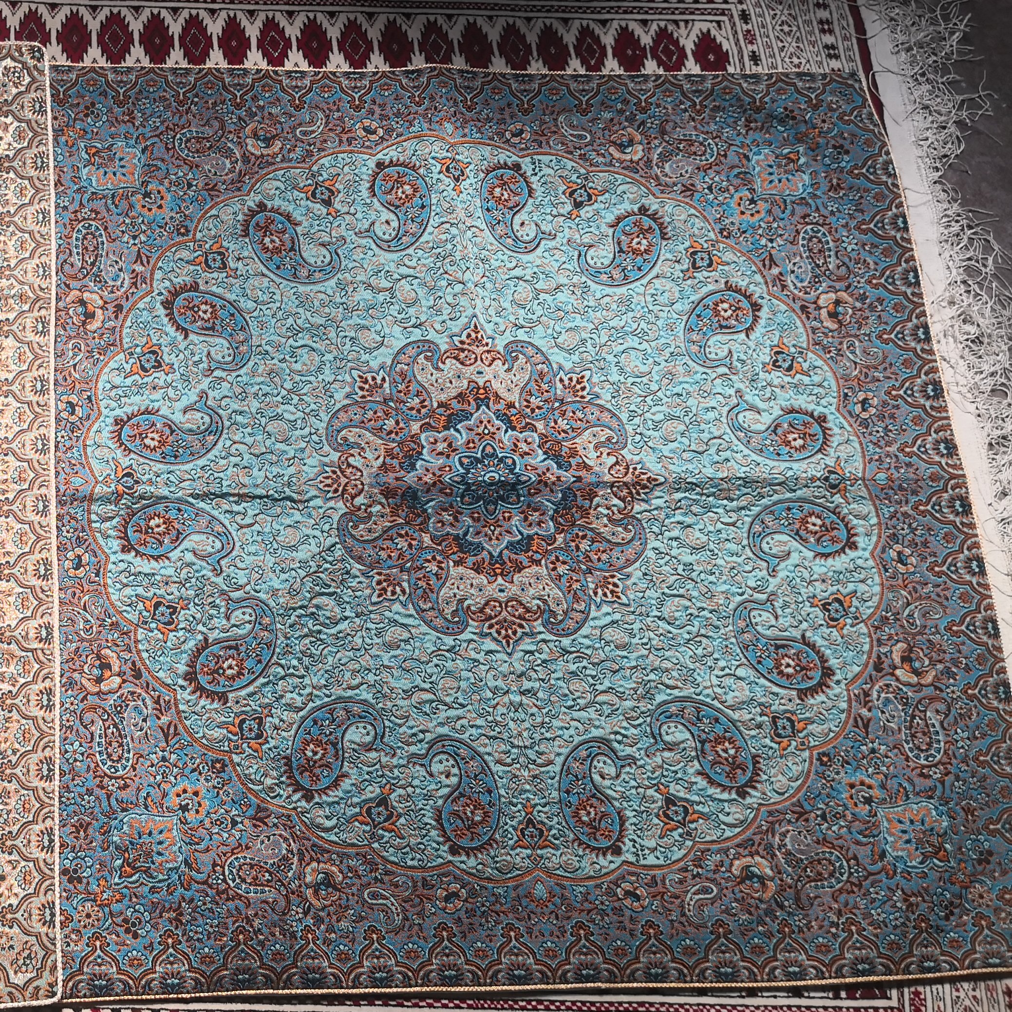 رومیزی ترمه اصیل ایرانی، ترمه یزدی