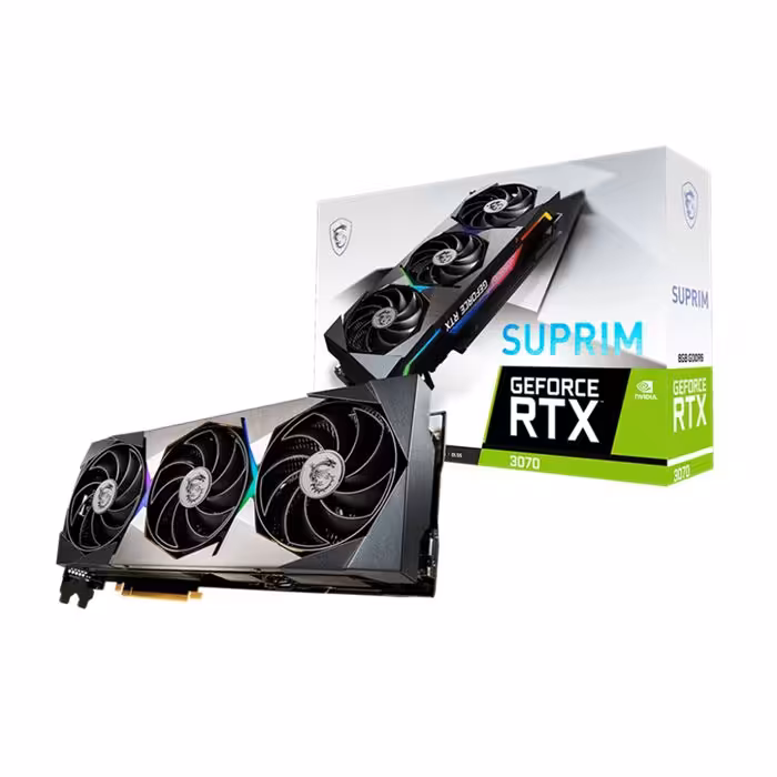 کارت گرافیک ام اس آی GeForce RTX 3070 SUPRIM 8G LHR