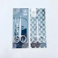 قیچی ابرو سر گرد نقره ای