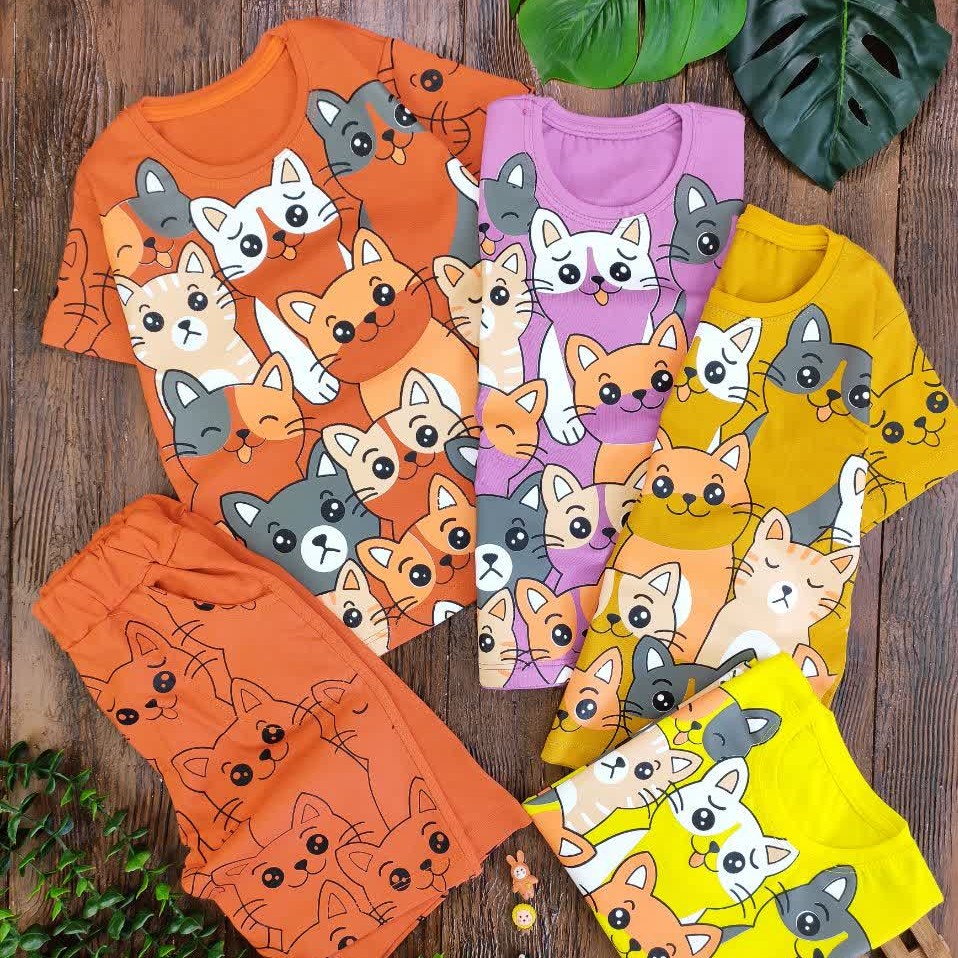 تیشرت و شلوارک پسرانه شهر گربه ها