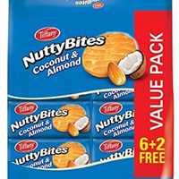 بیسکوییت ناتی بایتس تیفانی با طعم نارگیل - tiffany nutty bites
