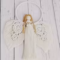 فرشته مکرومه قابل سفارش در رنگ دلخواه 