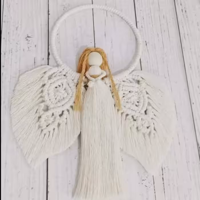 فرشته مکرومه قابل سفارش در رنگ دلخواه 