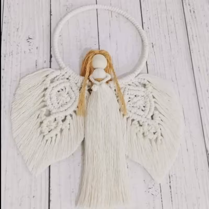 فرشته مکرومه قابل سفارش در رنگ دلخواه 