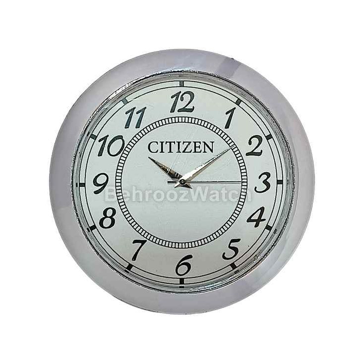 ساعت مخصوی اشیاء دکوری نقره ای ابکاری قطر ساعت 55-49 میلی متر