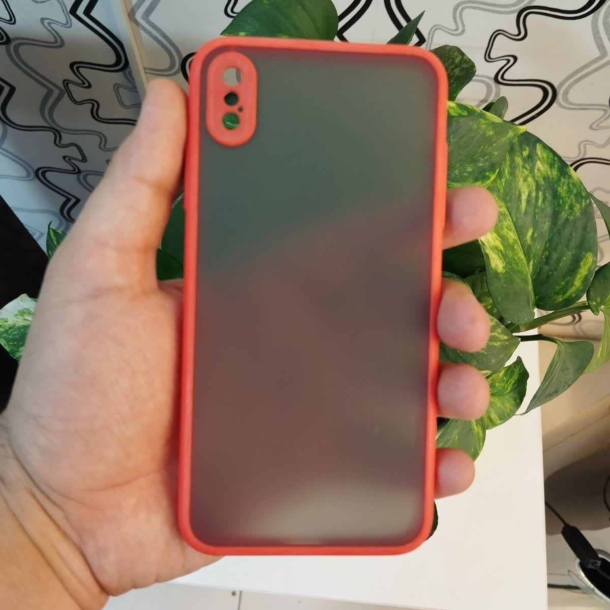 گارد - قاب - کاور پشت مات قرمز مناسب برای آیفون ایکس اس مکس -  iPhone xs max - xsmax - Xs Max - XSMAX - XsMax