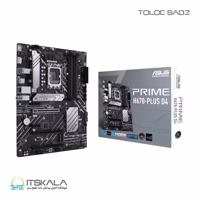 قیمت و خرید مادربرد ایسوس ASUS PRIME H670-PLUS D4 | ITSKALA