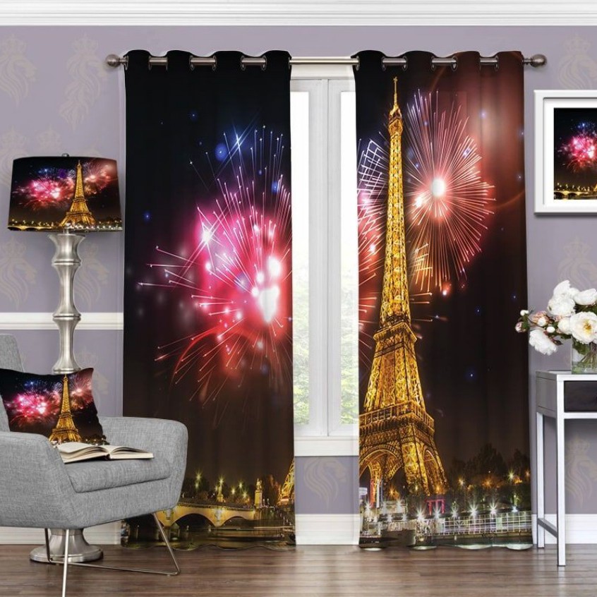 پرده چاپی  پانچ  طرح   نقاشی و منظره  کد1639