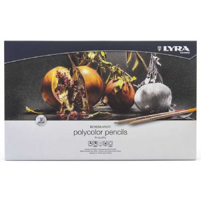 مداد رنگی حرفه ای لیرا مدل پلی کالر 72 رنگ