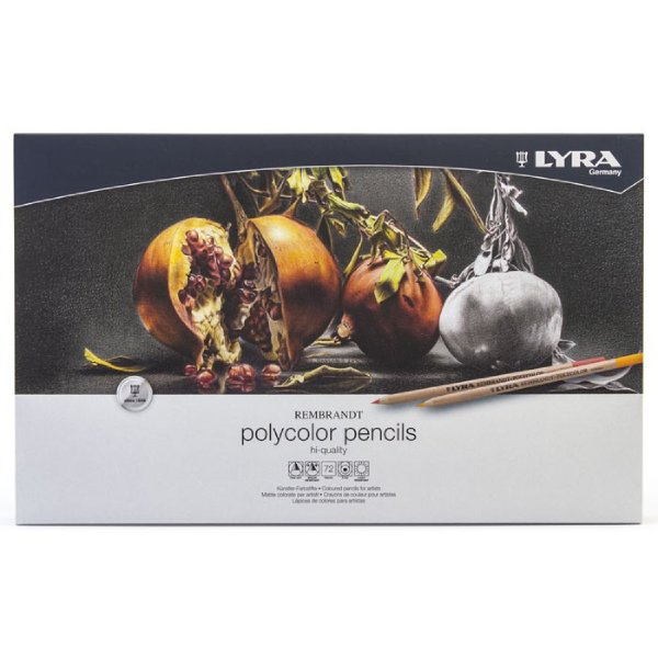 مداد رنگی حرفه ای لیرا مدل پلی کالر 72 رنگ