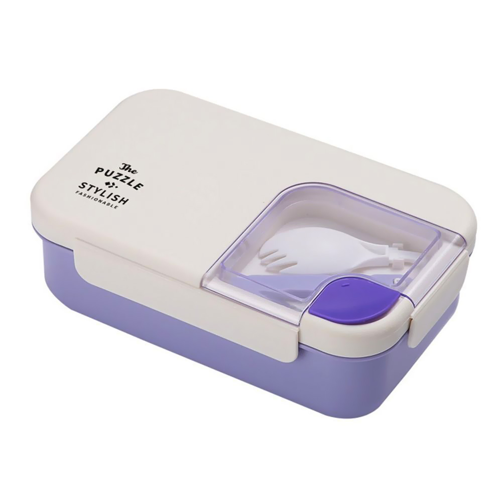 ظرف غذا همراه قاشق دو کاره 1100 میلی لیتر لانچ باکس Lunch Box