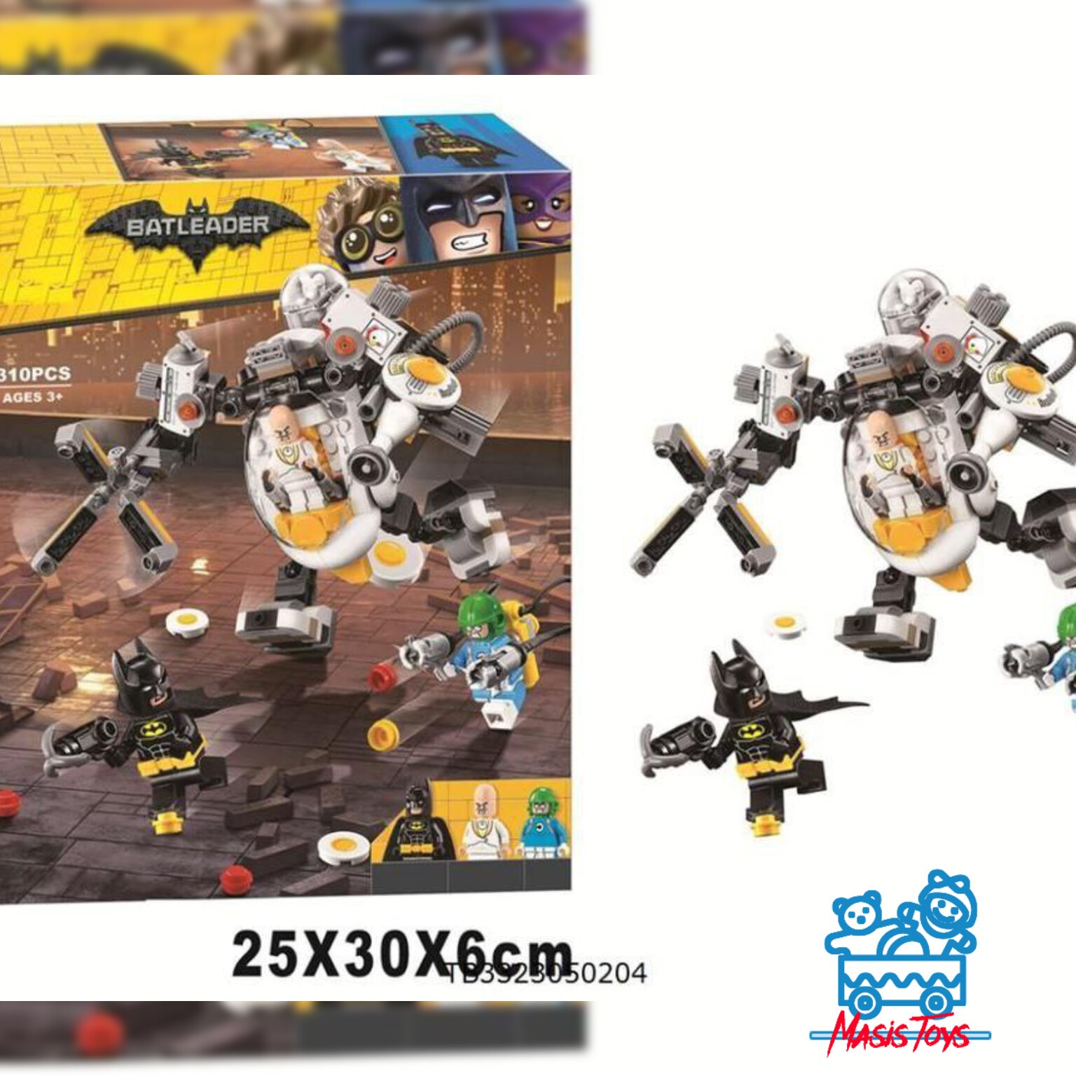 لگو ربات بتمن  جنس خوب وارداتی به همراه سه عدد ادمک لگویی یسرگرمی فکری وجذاب برای گروه سنی شش سال ببالا