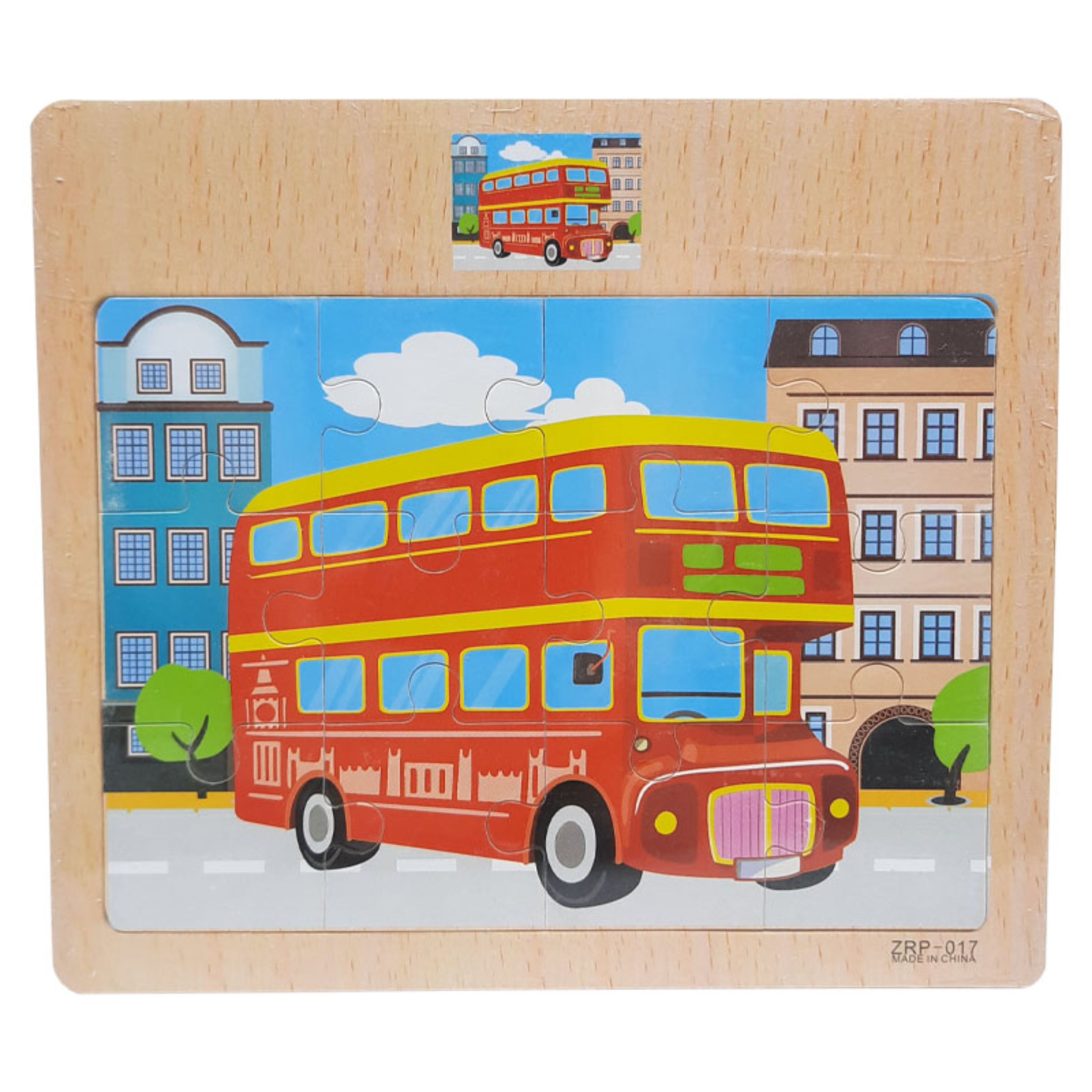 پازل چوبی 12 تکه اتوبوس